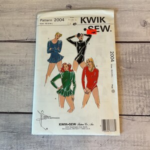 Kwik Sew 2004 Sewing Pattern Leotard Bodysuit Dance Gymnastics XS-L UNCUT