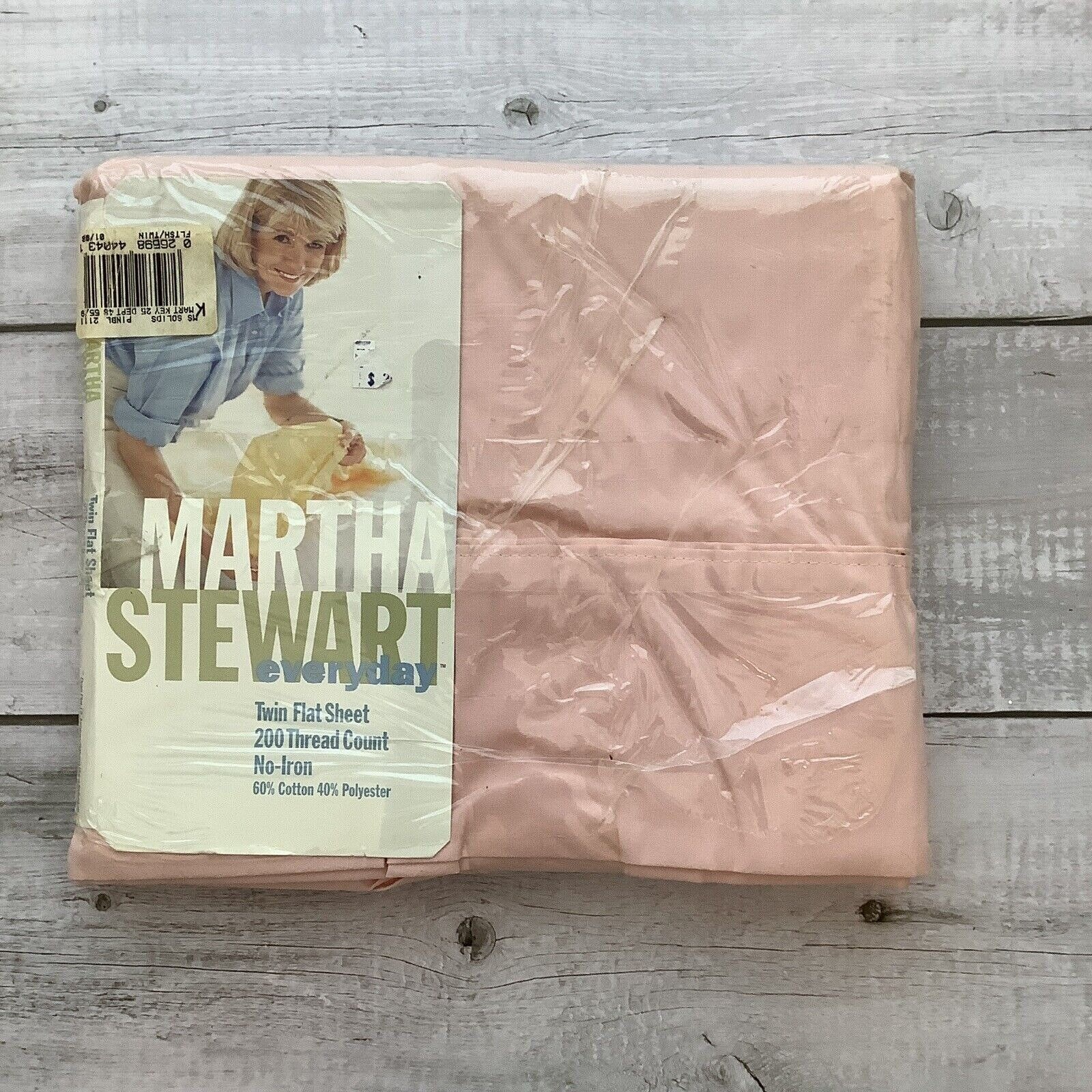 Vintage 1997 Kmart Martha Stewart Everyday Pink Twin Flat Etsy