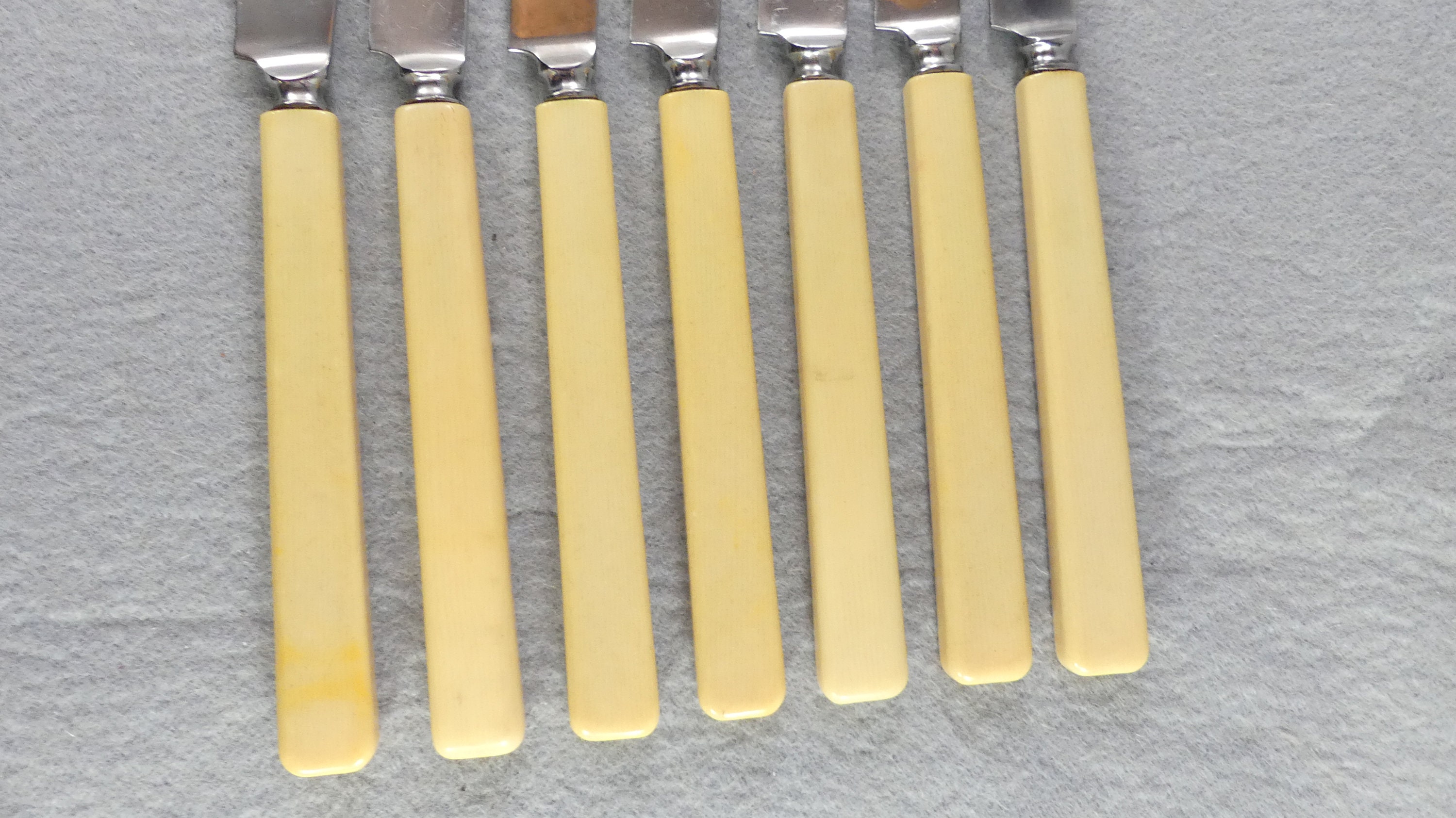 Wiltshire Knives Set of 7 Stainless Steel Faux Bone Handle Etsy UK