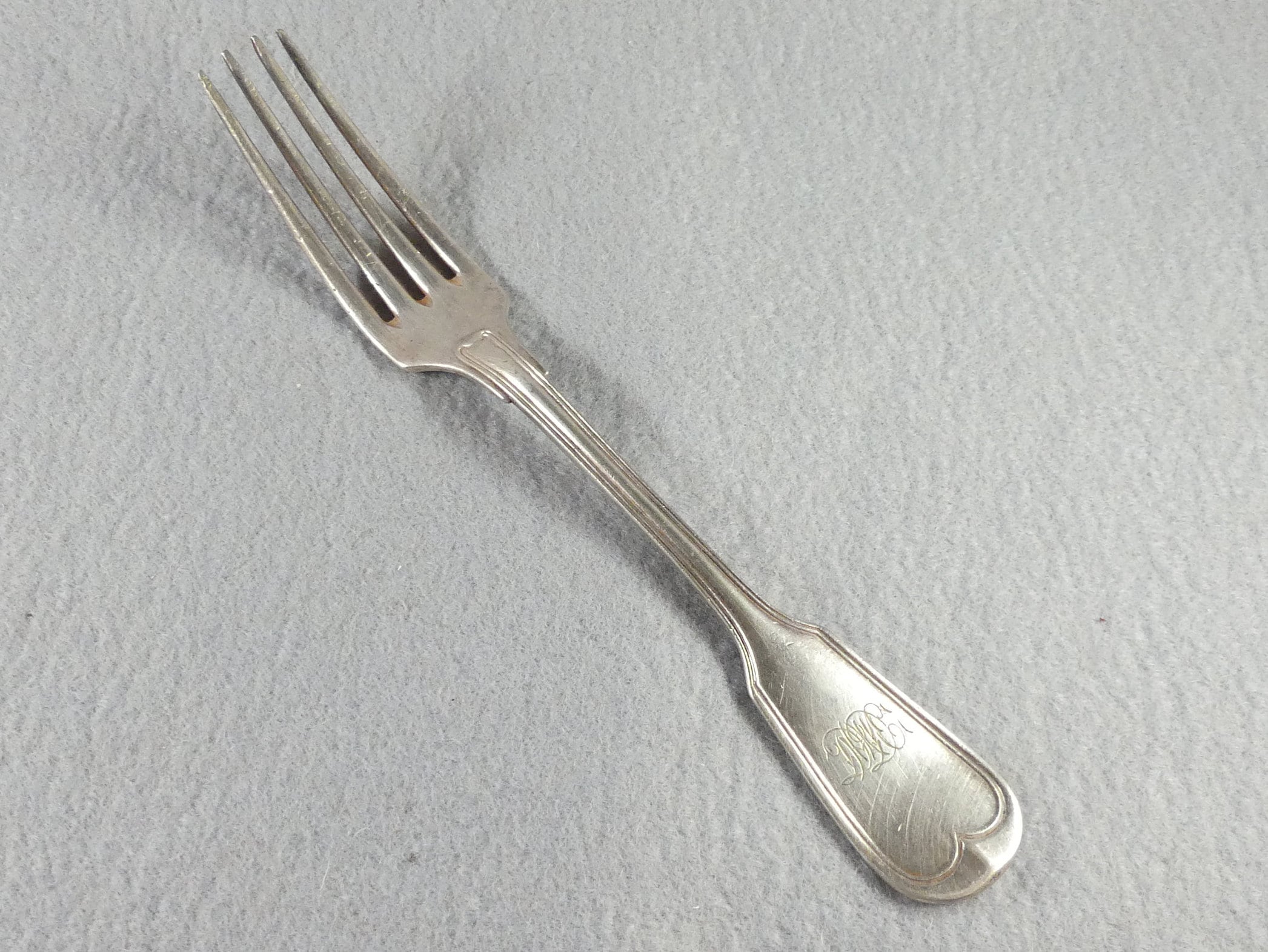 Christofle – Couvert Au Filet – Cuillère Et Fourchette à Poisson Chinon – Argent Plaqué