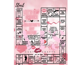 Lets Get Drunk Valentine&#39;s Day Edition-Drinking Game-DIGITAL DOWNLOAD ONLY!