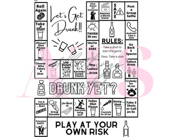 Fun Adult Drinking Game Drinking Game Kings Lets Get Drunk Card game 