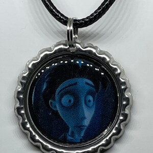 Corpse Bride silver necklace Tim Burton retro vintage kitsch rockabilly gothic Corpse Bride silver necklace Tim Burton retro vintage kitsch rockabilly gothic