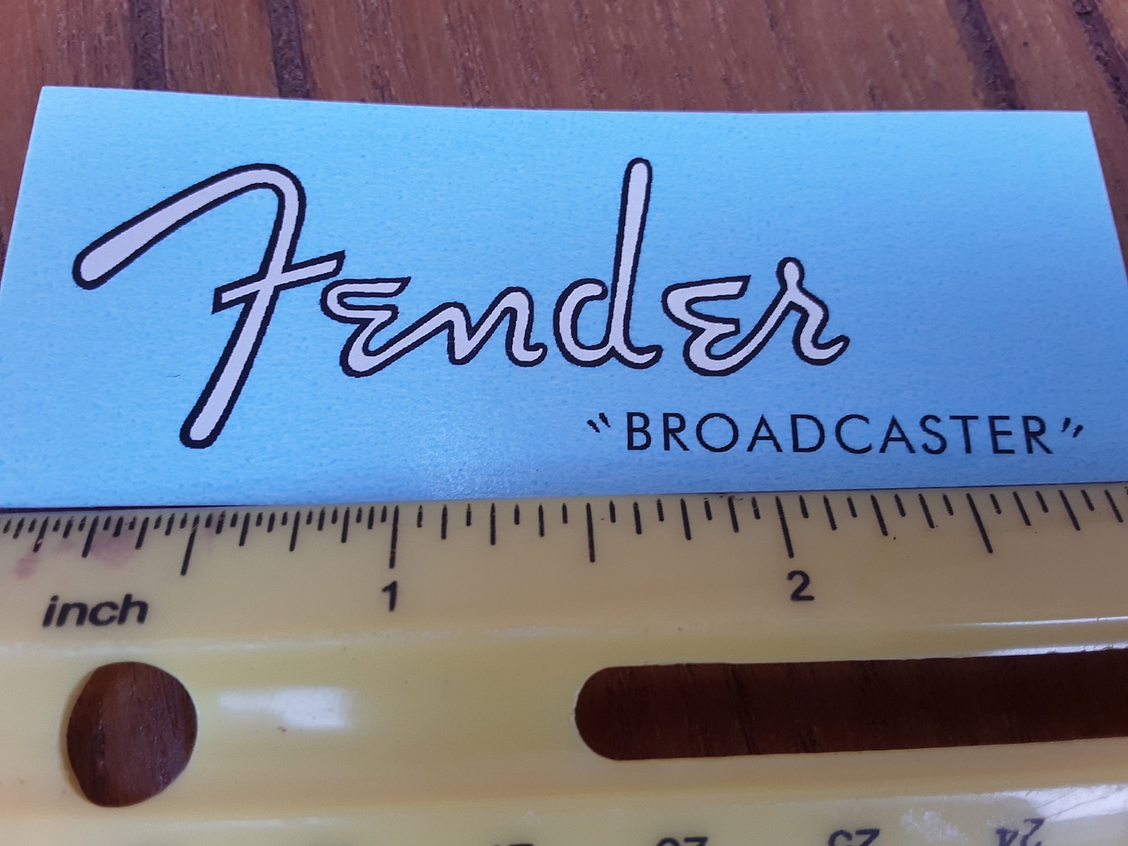 Fender Broadcaster METALLIC SILVER INK Guitar Head Stock Etsy