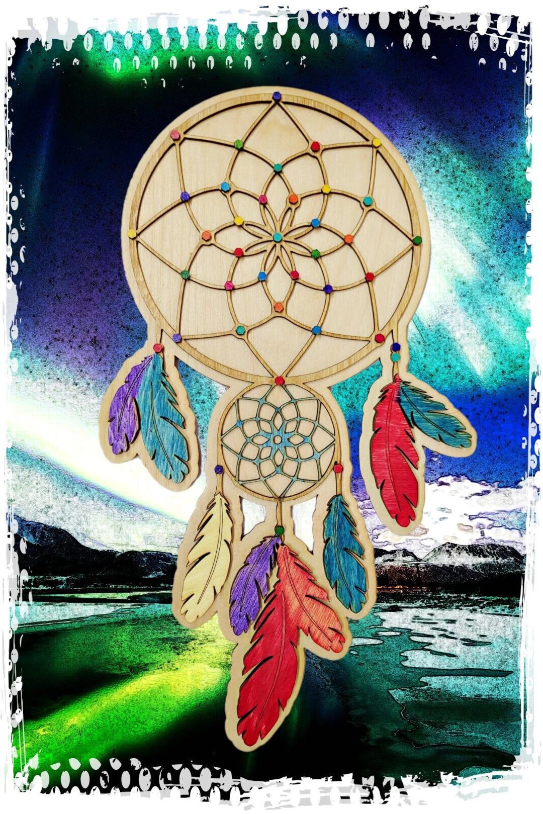 Digital File - 3 Layer Dream Catcher - Art Piece Formatted for ...