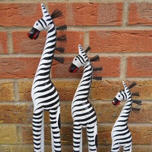 Tall wooden zebra clearance