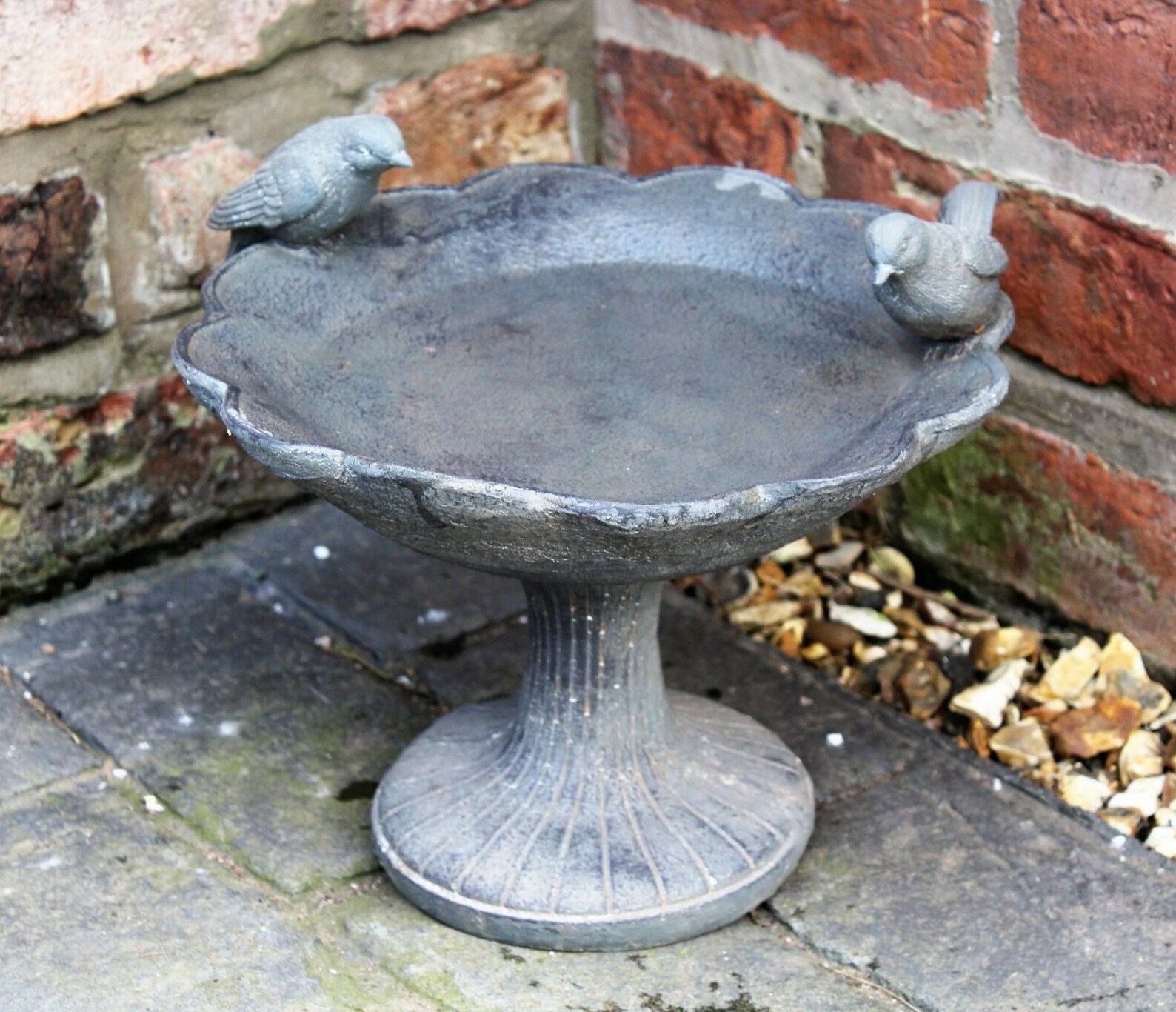 Bird Bath Bowl Outdoor Ornamental Traditional Garden Etsy