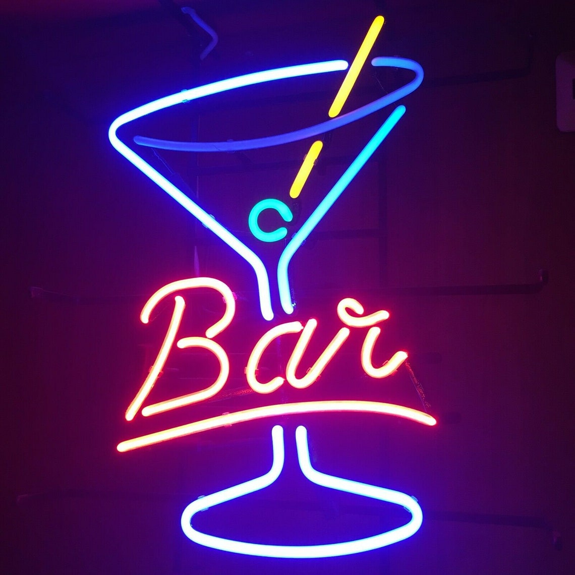 Bar Neon Sign Bar Light Shop Room Decor Wall Mood Etsy