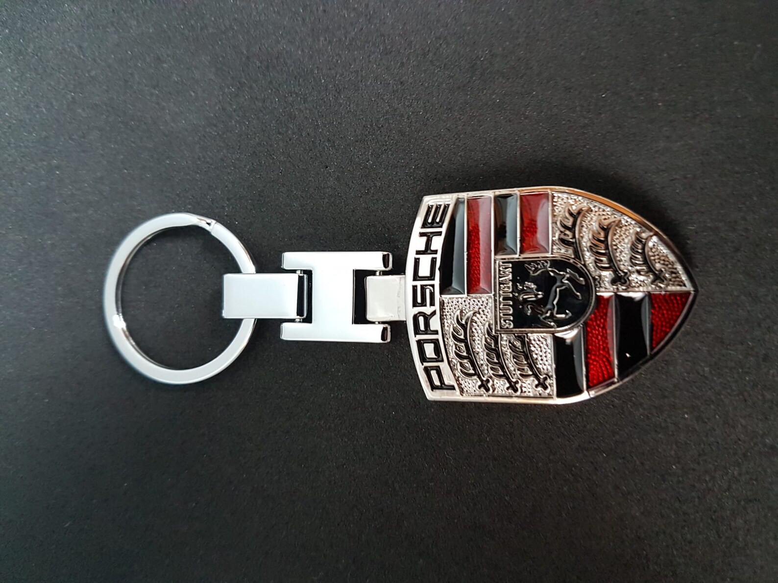 PorscheStuttgartKeychain metal brand new Etsy