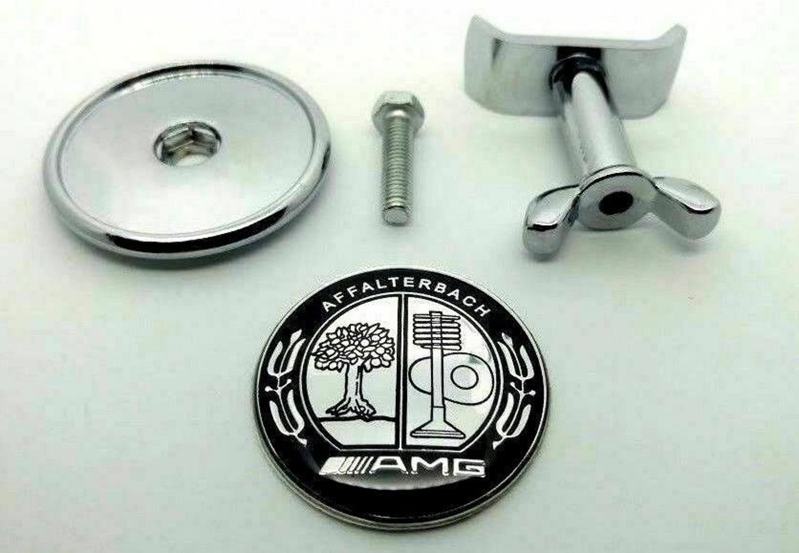 Mercedes AMG Logo Emblem Badge Front Hood Class C E S Etsy