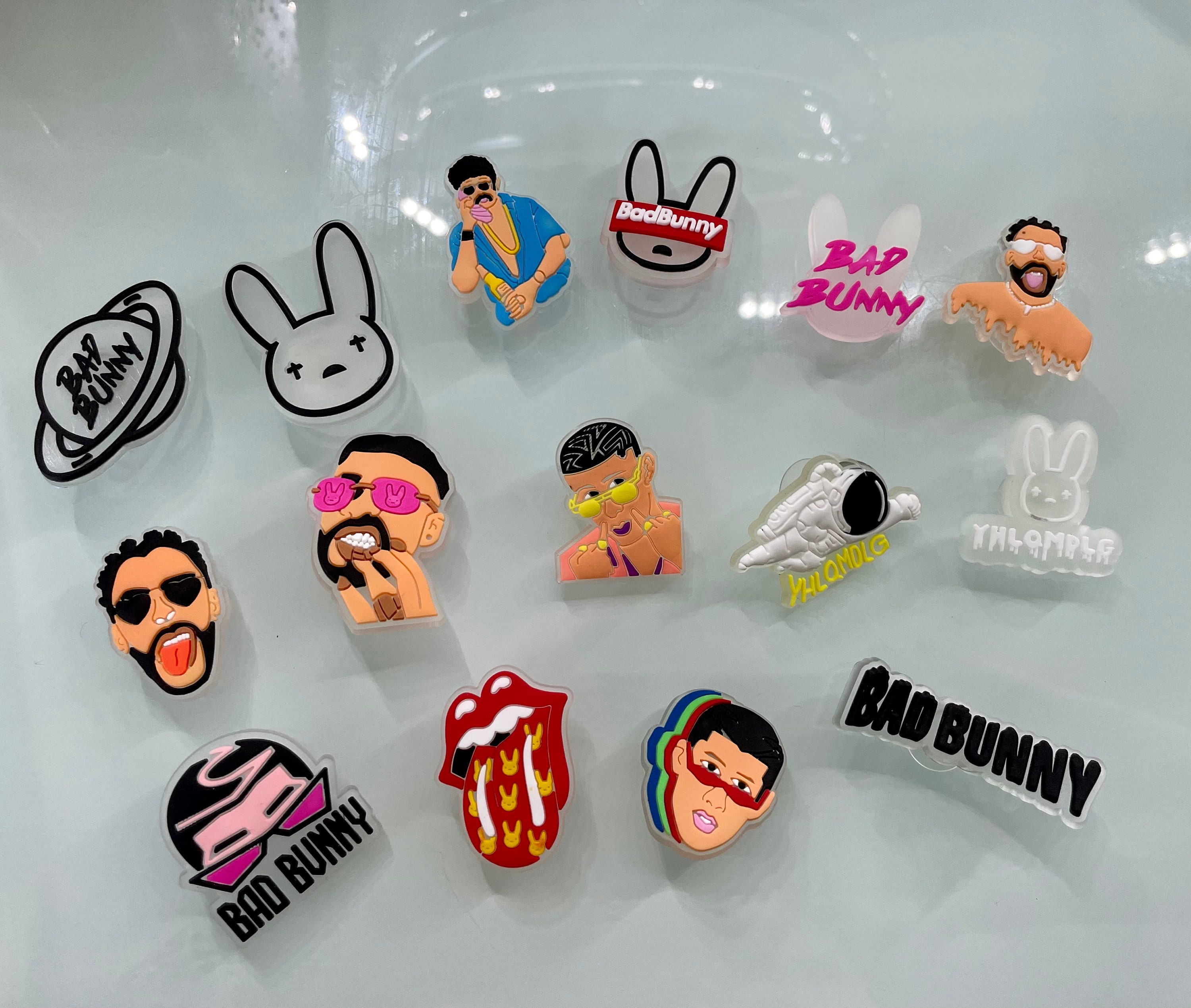 Top Sellers! Bad Bunny Shoe Charms!! Some Glow in the Dark!!