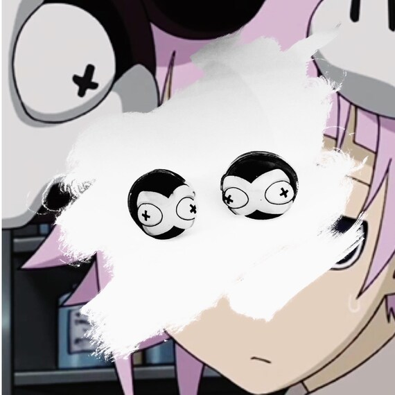Soul Eater Crona Ragnarok Earrings Anime Stud Earrings Etsy