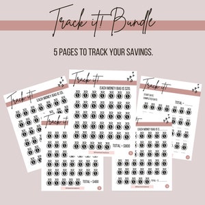 Track It! Bundle // Savings Tracker // Printable // PDF
