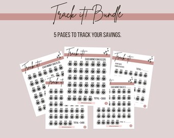 Acompanhe! Pacote // Rastreador de Poupança // Para Impressão // PDF