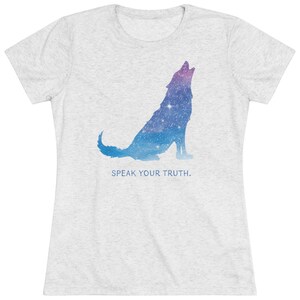 Spreek je waarheid - Triblend-T-shirt voor dames