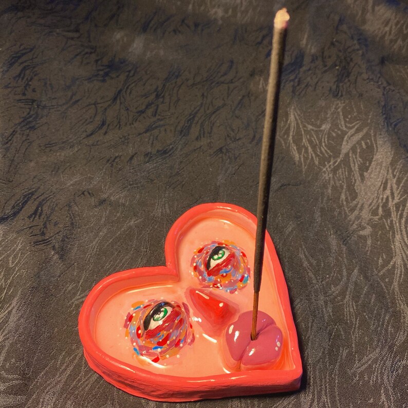 Heart Face Incense Burner Etsy