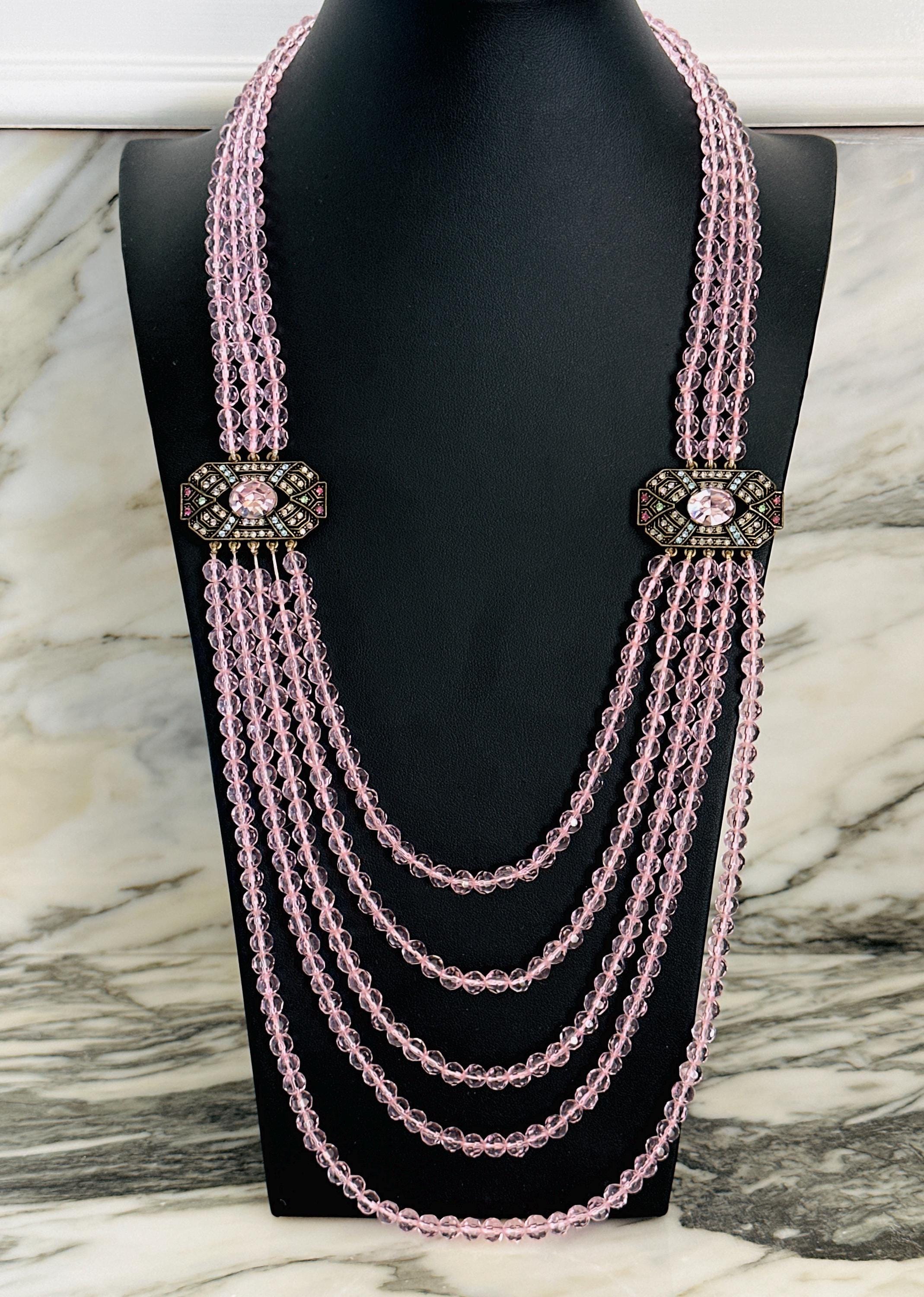 ? Heidi Daus collectible w/art-deco soft pink psurrounding Heidi Daus Vintage - Etsy main image 2