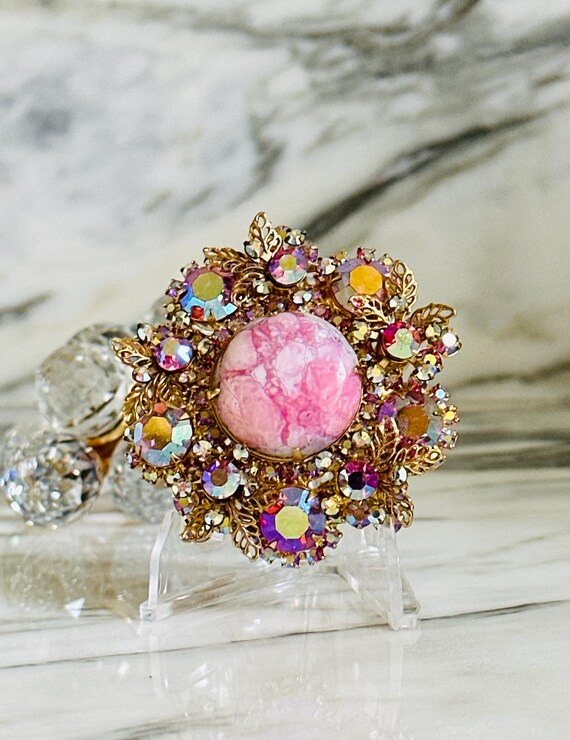 Vintage JULIANA D&E AB Aurora Borealis Rhinestone Brooch