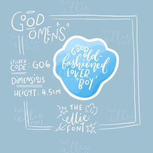 Good Omens - Good Old Fashioned Lover Boy Sticker