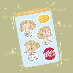 Jodie Whittaker BFCC 2022 Small Sticker Sheet