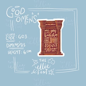 Good Omens - Bookshop sticker