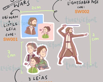 Star Wars Obi Wan Kenobi Stickers