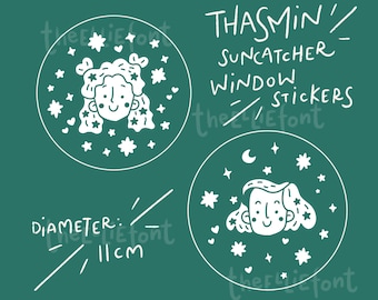 Thasmin Suncatcher Rainbow Window Stickers