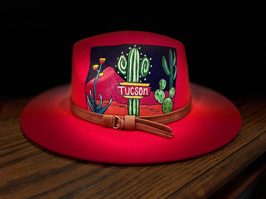 Iconic Hand Painted Tucson Hat - Etsy