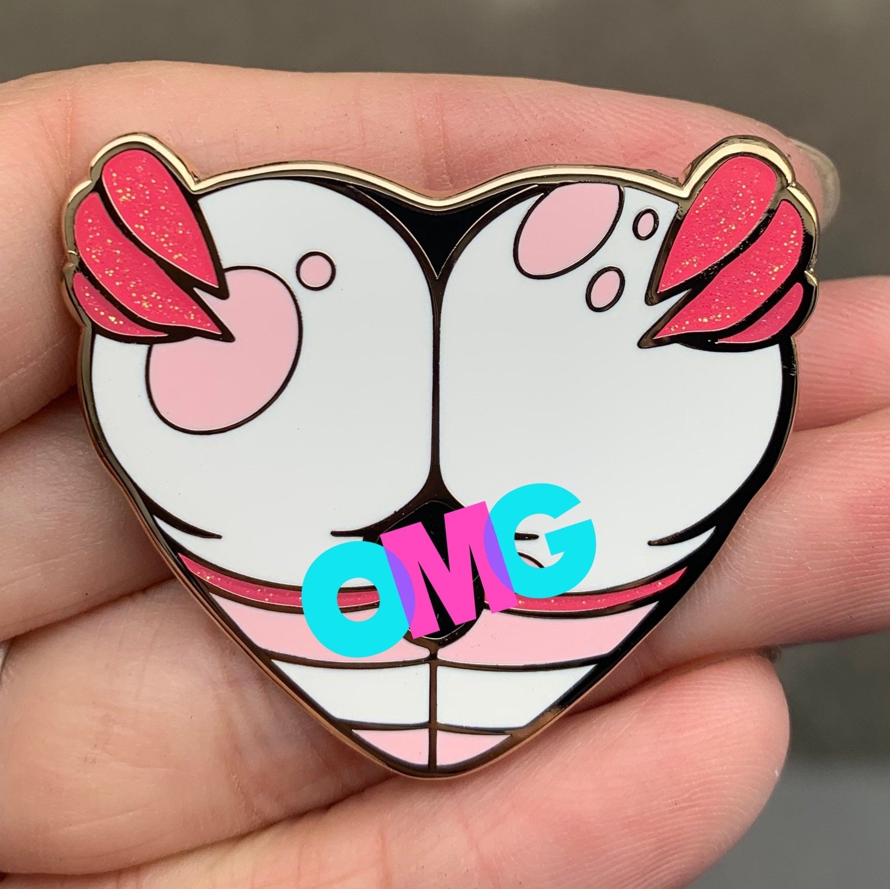 Hazbin Hotel Angel dust(エンジェルダスト)ピンズ Angel Dust Lewd Booty Pin (hazbin Hotel) - Etsy