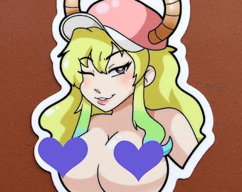 Quetzalcoatl Drache Lewd Waifu Aufkleber