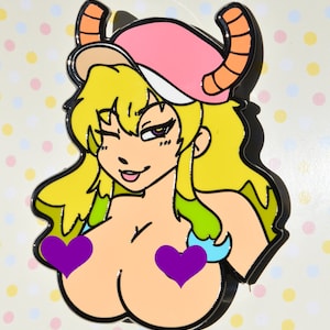 Spilla smaltata con drago Quetzalcoatl Lewd