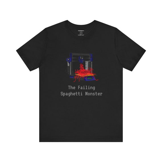3D Printer Gift - Funny 3D Printing Shirt - Failing Spaghetti Monster T-shirt