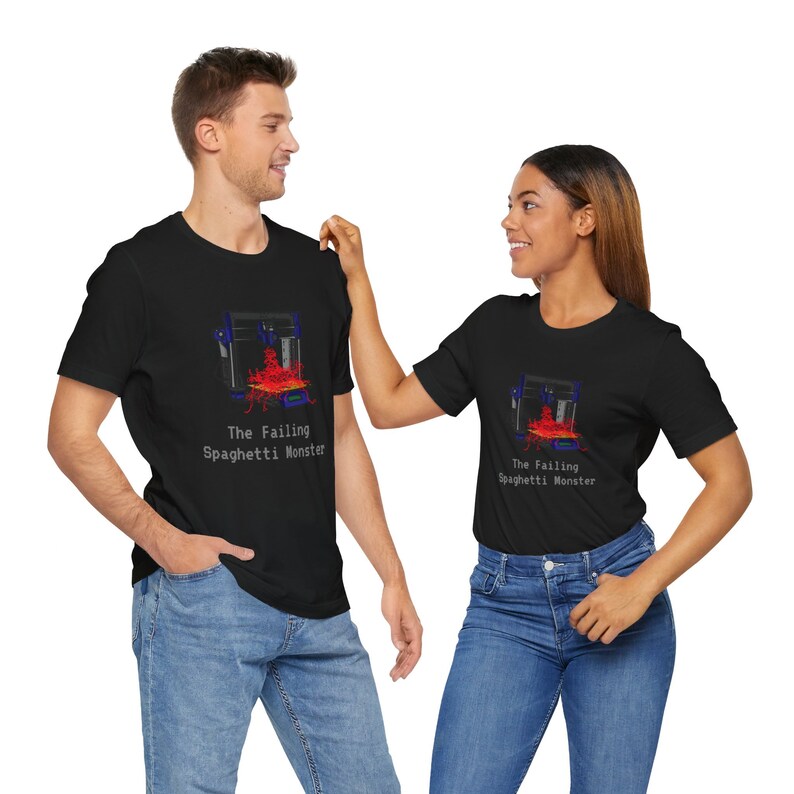 3D Printer Gift - Funny 3D Printing Shirt - Failing Spaghetti Monster T-shirt image 9