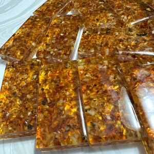 Professional size Double 6 set of Natural Baltic Amber Dominoes..box is included