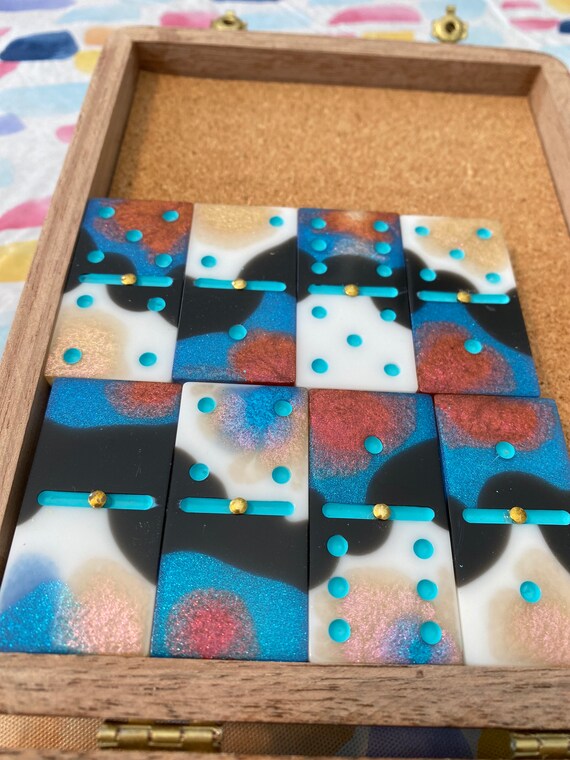 Professional Size Dominoes With Brass Spinners URSA Cigar Etsy