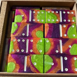 Professional Size Dominoes “Paradise Multi”.Box is include