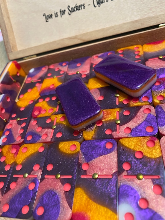 Standard Wide Size Dominoes With Brass Spinners SHAPESHIFTER Etsy India