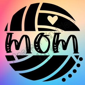 volleyball mom svg