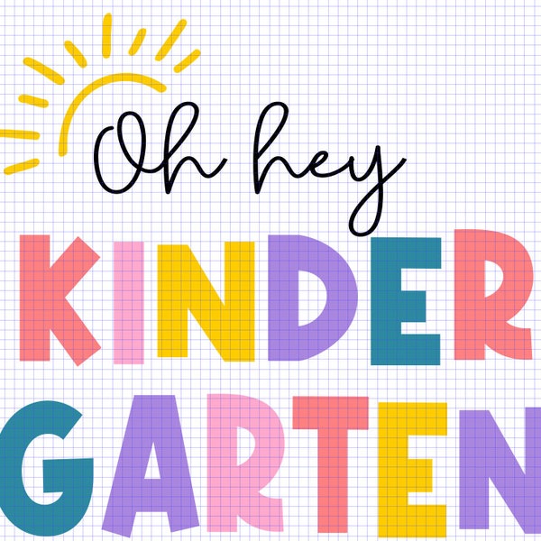 Oh hey kindergarten SVG PNG