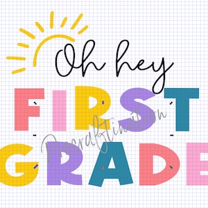 Oh hey eerste leerjaar SVG PNG