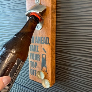 Dropcatch magnetic bottle opener
