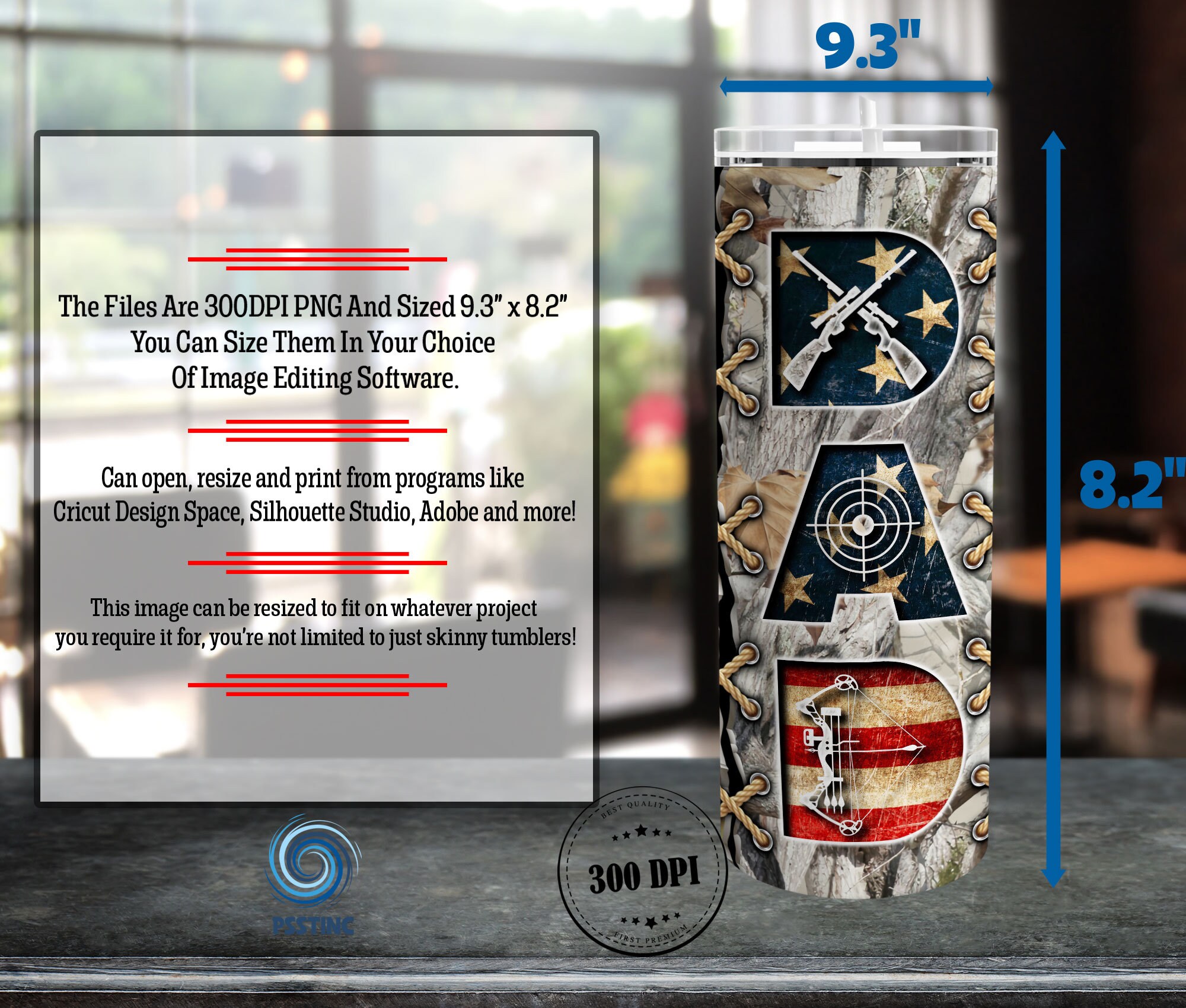 Hog Hunting Tumbler 20 Oz Skinny Sublimation Seamless Etsy