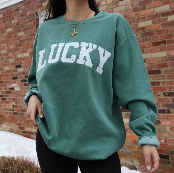 colorful crewneck sweatshirt