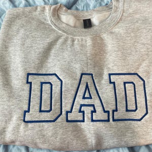 Custom Embroidered Dad Shirt- Personalized Father&#39;s Day Gift, New Dad Shirt, Embroidered Dad Sweatshirt