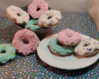 Juguetes de crochet Donut Catnip - paquete de 3