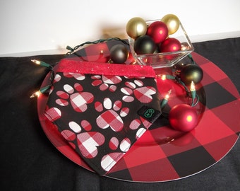 Corbata navideña en pañuelo para mascotas