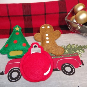 Holiday Felt Cat Toys