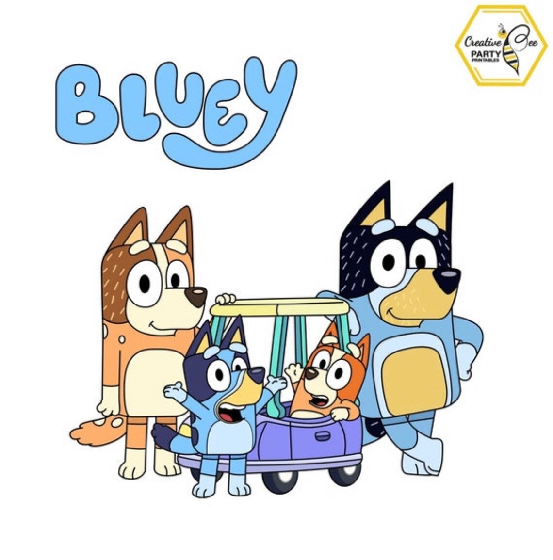 Bluey Wall Art Personalised Bluey Bingo Bluey Printable Etsy UK