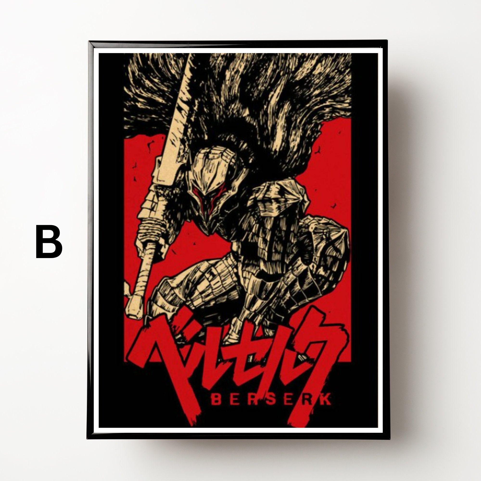 SHAHU Berserk Anime Poster for Bedroom Aesthetic Wall Decor Canvas Wall Art  Gift 12x18inch(30x45cm)