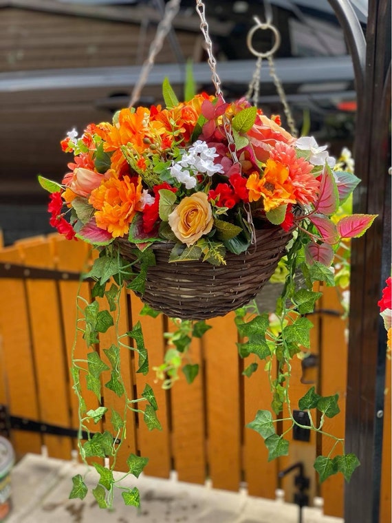 Artificial Hanging Baskets Autumn Light Up ubicaciondepersonas.cdmx